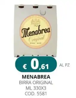 Altasfera Menabrea birra original offerta