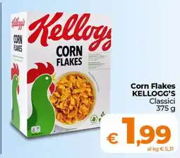 Ipercoop Radenza Corn Flakes KELLOGG'S Classici offerta