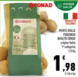 Conad City Patate gialle Percorso Qualità Conad offerta
