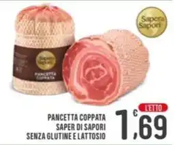 La Mimosa Supermercati Pancetta coppata Saper di Sapori offerta