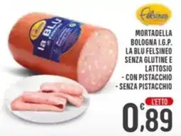 La Mimosa Supermercati Mortadella Bologna I.G.P. La Blu Felsineo offerta
