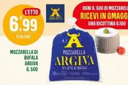 La Mimosa Supermercati Mozzarella di bufala Argiva offerta
