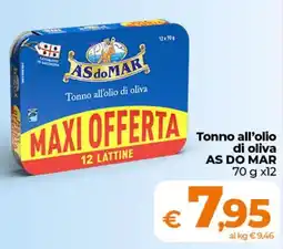 Ipercoop Radenza Tonno all'olio di oliva AS DO MAR offerta