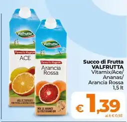 Ipercoop Radenza Succo di Frutta VALFRUTTA offerta