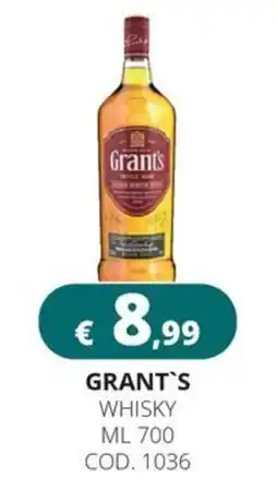 Altasfera Grant's whisky offerta