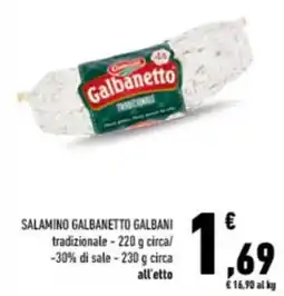 Conad City Salamino Galbanetto Galbani tradizionale offerta
