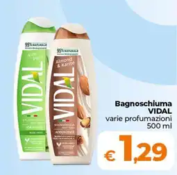 Ipercoop Radenza Bagnoschiuma Vidal offerta