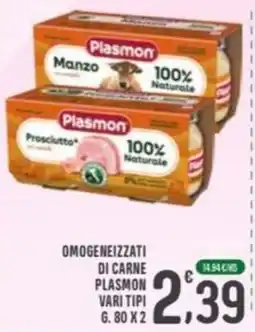 La Mimosa Supermercati Omogeneizzati di carne Plasmon offerta