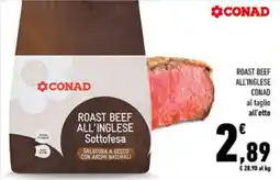 Conad City Roast beef all'inglese Conad offerta