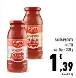Conad City Salsa pronta Mutti offerta
