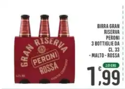 La Mimosa Supermercati Birra Gran Riserva Peroni Rossa offerta