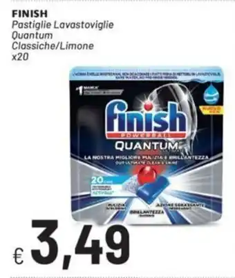 Sisa Finish Pastiglie Lavastoviglie Quantum x20 offerta