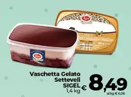 Ipercoop Radenza Vaschetta Gelato Setteveli SIGEL offerta