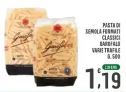 La Mimosa Supermercati Pasta di semola formati classici Garofalo offerta