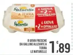 La Mimosa Supermercati Uova fresche da galline allevate a terra Le Naturelle offerta