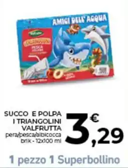 Conad City Succo e polpa i triangolini valfrutta offerta