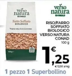 Conad City Riso/Farro Soffiato Biologico Verso Natura offerta