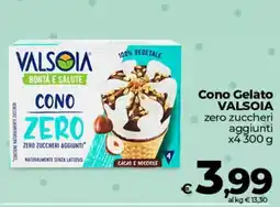 Ipercoop Radenza Cono Gelato VALSOIA offerta