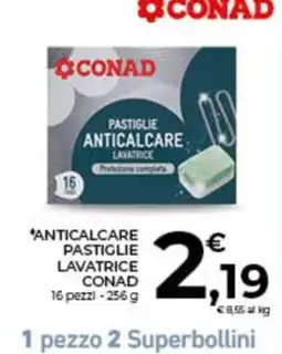 Conad City Pastiglie anticalcare lavatrice Conad offerta