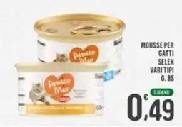 La Mimosa Supermercati Mousse per gatti Selex offerta