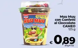 Ipercoop Radenza Muu Muu con Confetti al Cioccolato Cameo offerta