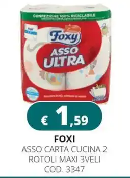 Altasfera Foxy asso carta cucina offerta