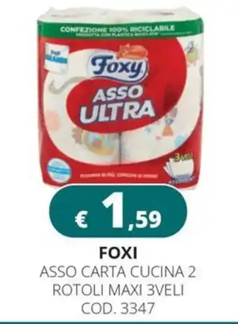 Altasfera Foxy asso carta cucina offerta