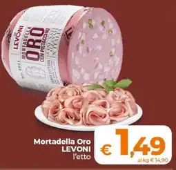 Ipercoop Radenza Mortadella Oro Levoni offerta