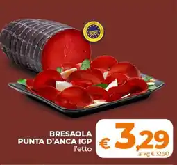 Ipercoop Radenza Bresaola punta d'anca IGP offerta