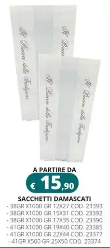Altasfera Sacchetti damascati offerta
