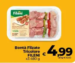 Ipercoop Radenza Bontà Filzate Tricolore Fileni offerta
