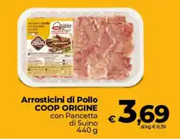 Ipercoop Radenza Arrostitini di Pollo COOP ORIGINE con Pancetta di Suino offerta