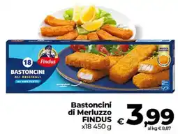 Ipercoop Radenza Bastoncini di Merluzzo Findus offerta