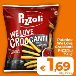 Ipercoop Radenza Patatine We Love Croccanti Pizzoli offerta