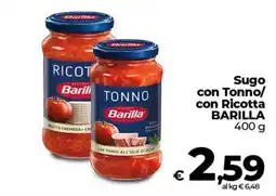 Ipercoop Radenza Sugo con Tonno/ con Ricotta Barilla offerta