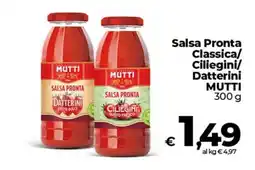 Ipercoop Radenza Salsa Pronta Mutti offerta