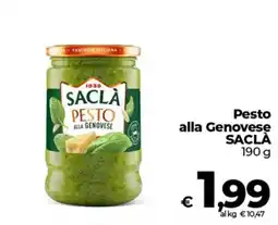 Ipercoop Radenza Pesto alla Genovese Saclà offerta