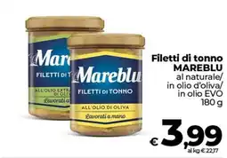 Ipercoop Radenza Filetti di tonno Mareblu offerta