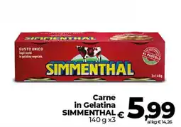 Ipercoop Radenza Carne in Gelatina Simmenthal offerta