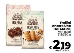 Ipercoop Radenza Frollini Ancora Uno TRE MARIE offerta