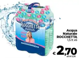 Ipercoop Radenza Acqua Naturale Rocchetta offerta