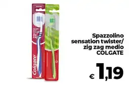 Ipercoop Radenza Spazzolino sensation twister zig zag medio Colgate offerta