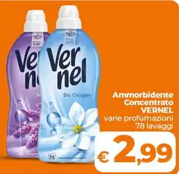 Ipercoop Radenza Ammorbidente Concentrato Vernel offerta