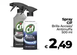 Ipercoop Radenza Spray CIF Brilla Acciaio/Antimuffa offerta