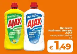 Ipercoop Radenza Detersivo Pavimenti Tornado AJAX offerta