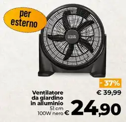 Ipercoop Radenza Ventilatore da giardino in alluminio COVERI COLLECTION offerta