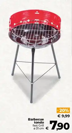 Ipercoop Radenza Barbecue tondo fast Grill offerta
