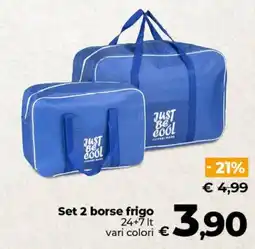 Ipercoop Radenza Set 2 borse frigo offerta