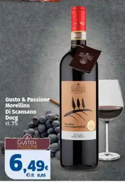 Sigma Gusto & Passione Morellino Di Scansano Docg offerta