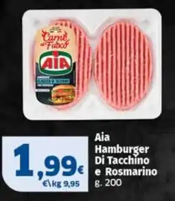 Sigma Aia Hamburger Di Tacchino e Rosmarino offerta